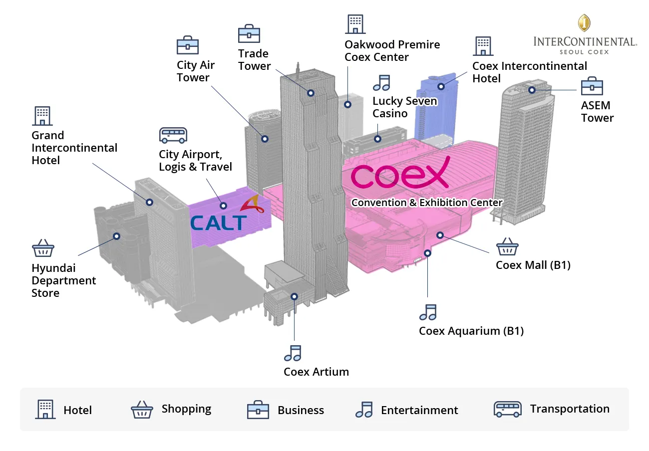 Map near Intercontinental Coex